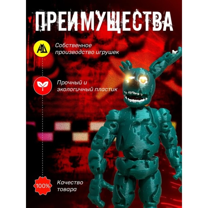 Купить спрингтрап игрушка фнаф фигурка ASDAMATOYS