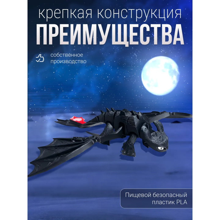 Как приручить дракона Беззубик игрушка подвижная