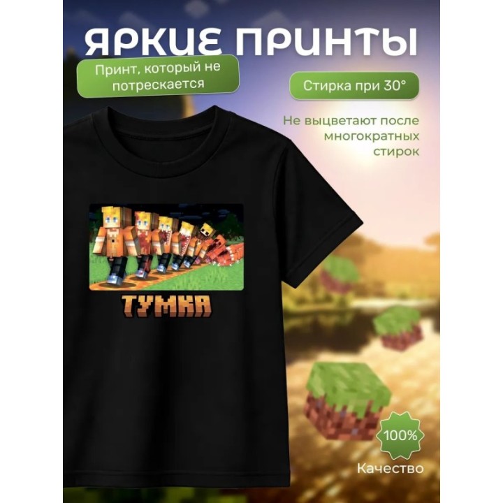 Купить тумка футболка minectaft 3 ASDAMATOYS