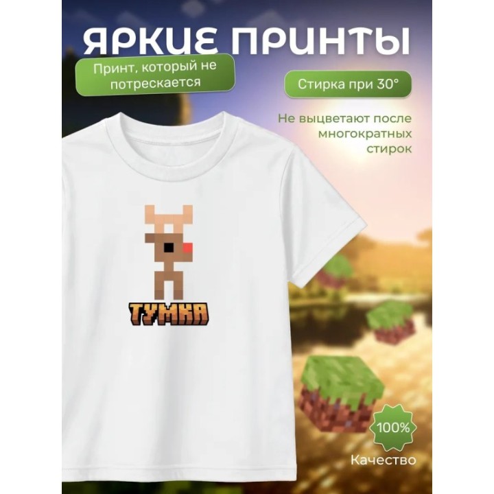 Купить тумка футболка minectaft 2 ASDAMATOYS
