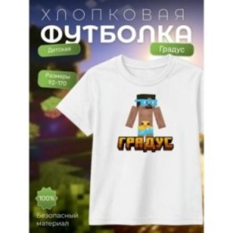 Купить градус minecraft футболка мерч ASDAMATOYS
