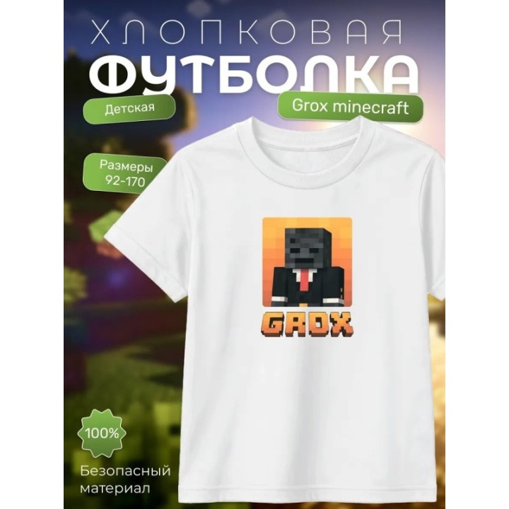 Купить Grox minecraft футболка ASDAMATOYS