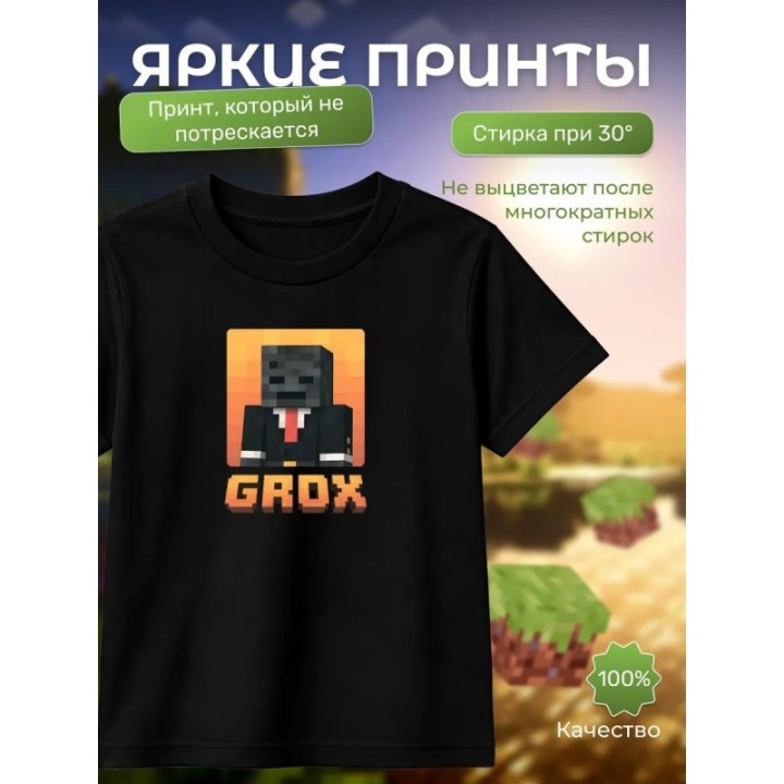 Купить Grox minecraft футболка ASDAMATOYS