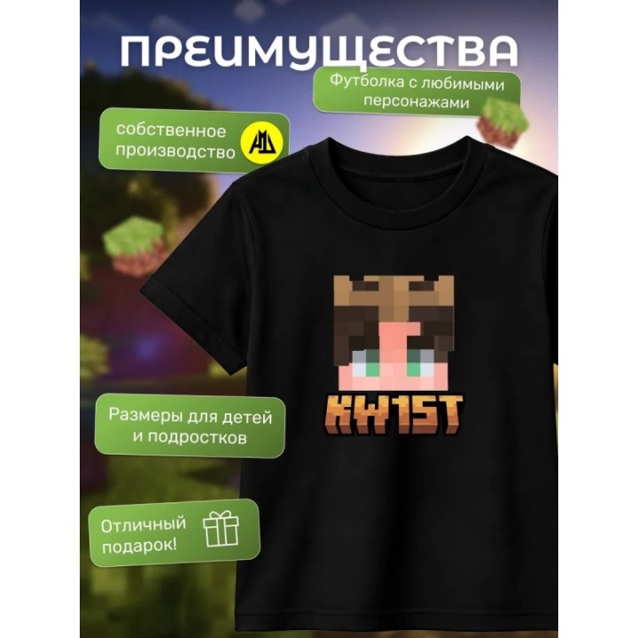Купить kw1st minecraft футболка ASDAMATOYS