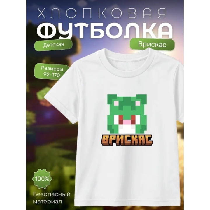 Купить Мерч бискаса футболка minecraft 6 ASDAMATOYS