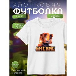 Мерч бискаса футболка minecraft 2