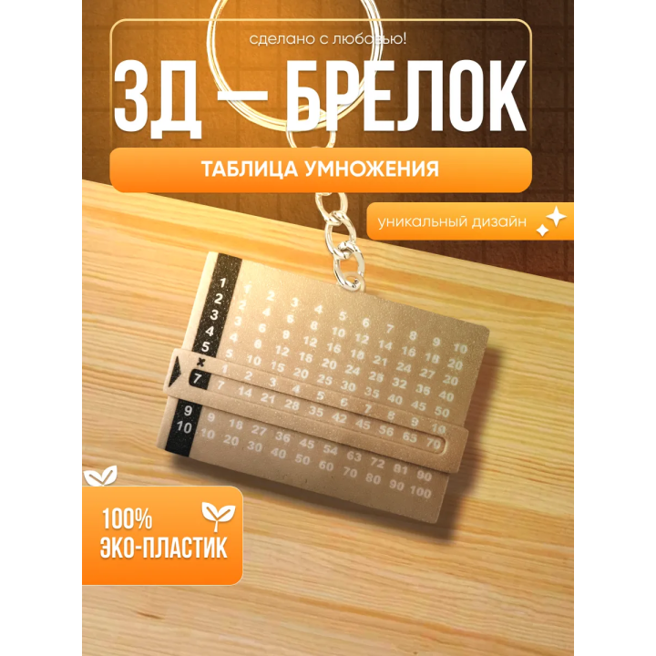 брелок таблица умножения
