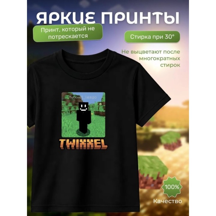 Купить twixxel minecraft футболка 2 ASDAMATOYS