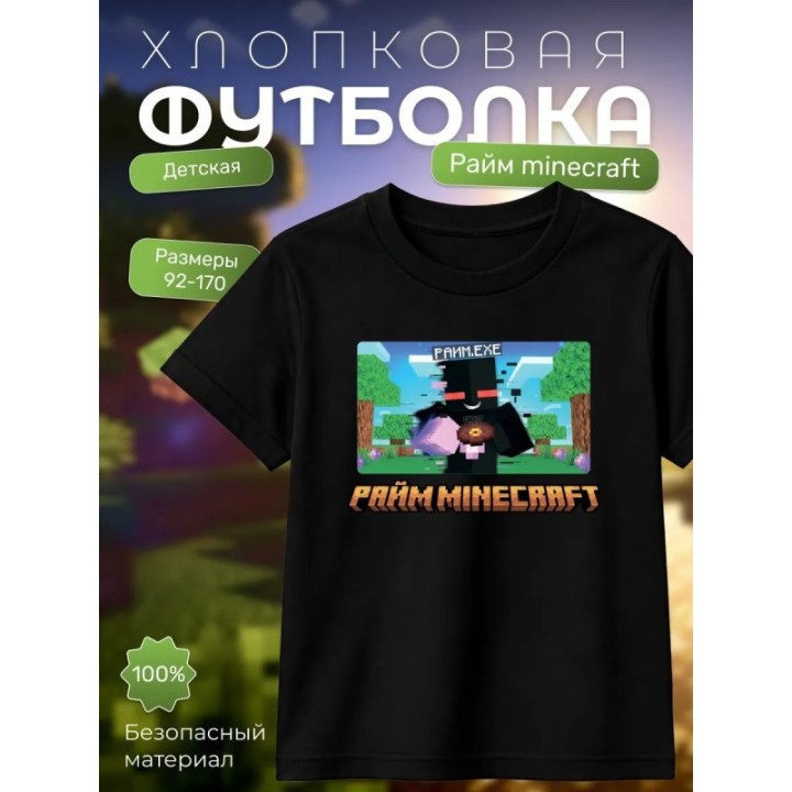 Купить райм minecraft мерч футболка ASDAMATOYS