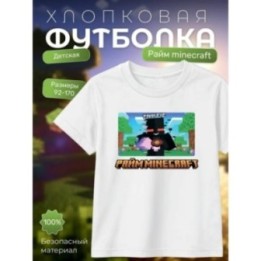 Купить райм minecraft мерч футболка ASDAMATOYS