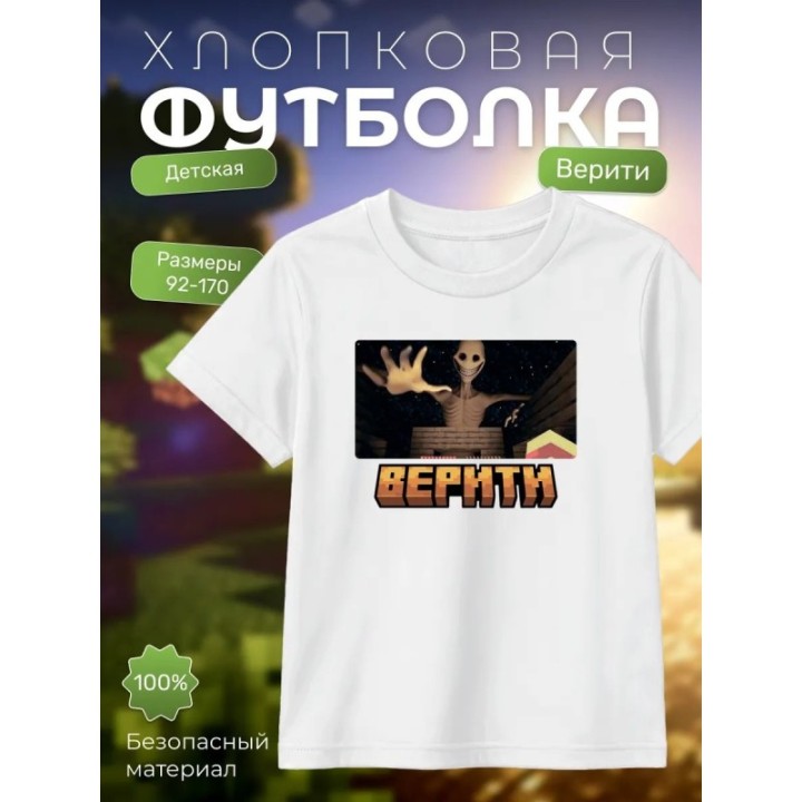 Купить верити minecraft футболка ASDAMATOYS