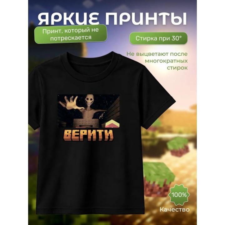 Купить верити minecraft футболка ASDAMATOYS