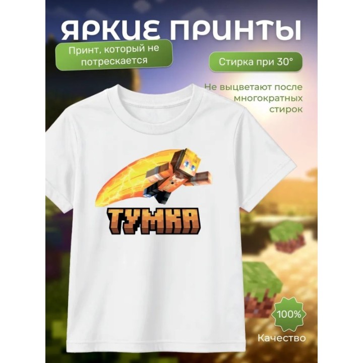 Купить тумка minecraft футболка ASDAMATOYS