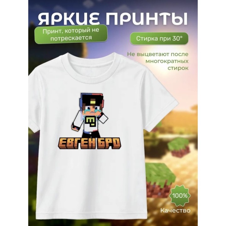 Купить евген бро minecraft футболка ASDAMATOYS