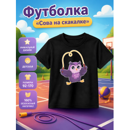 сова на скакалке футболка