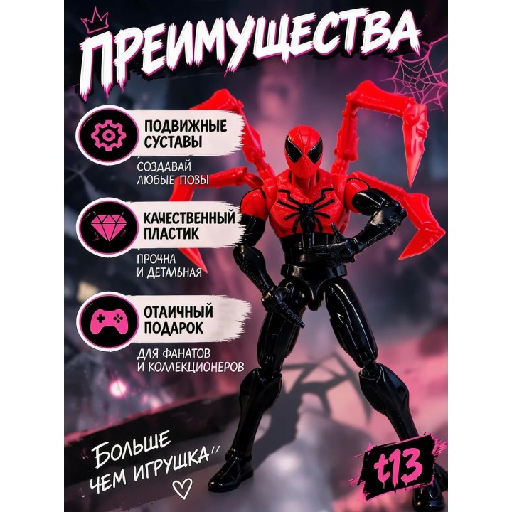 Купить Человек паук механический костюм подвижная фигурка ASDAMATOYS