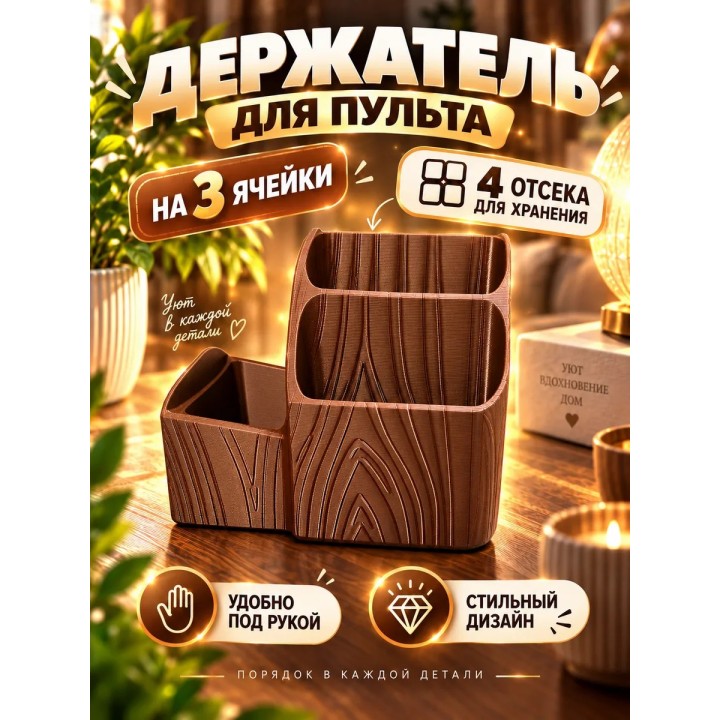 Купить Держатель для пульта на 3 ячейки ASDAMATOYS