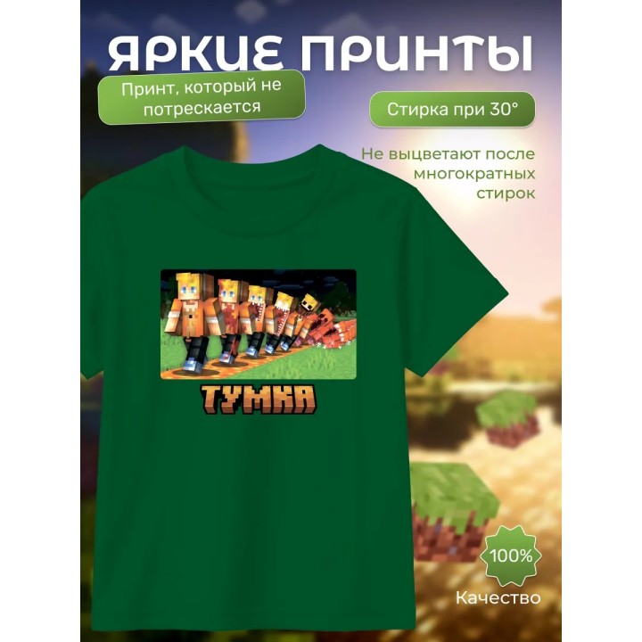 Купить тумка футболка minectaft 3 ASDAMATOYS