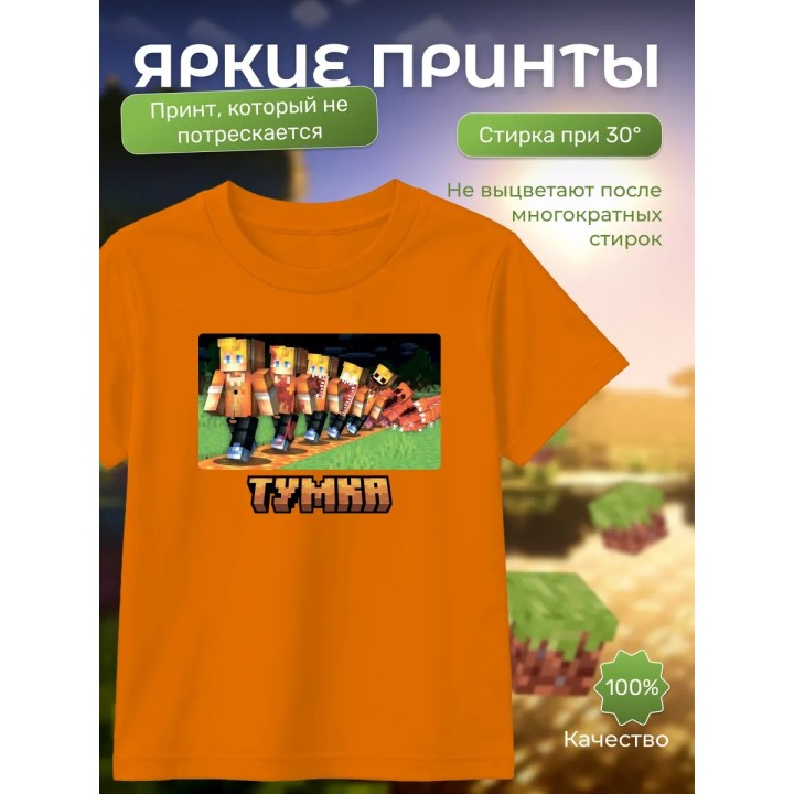 Купить тумка футболка minectaft 3 ASDAMATOYS