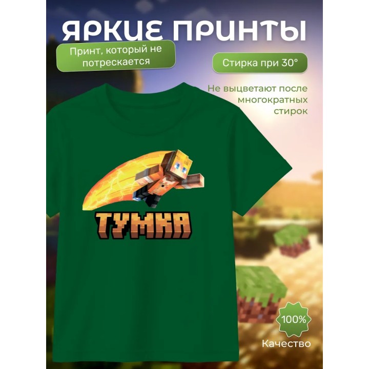 Купить тумка minecraft футболка ASDAMATOYS