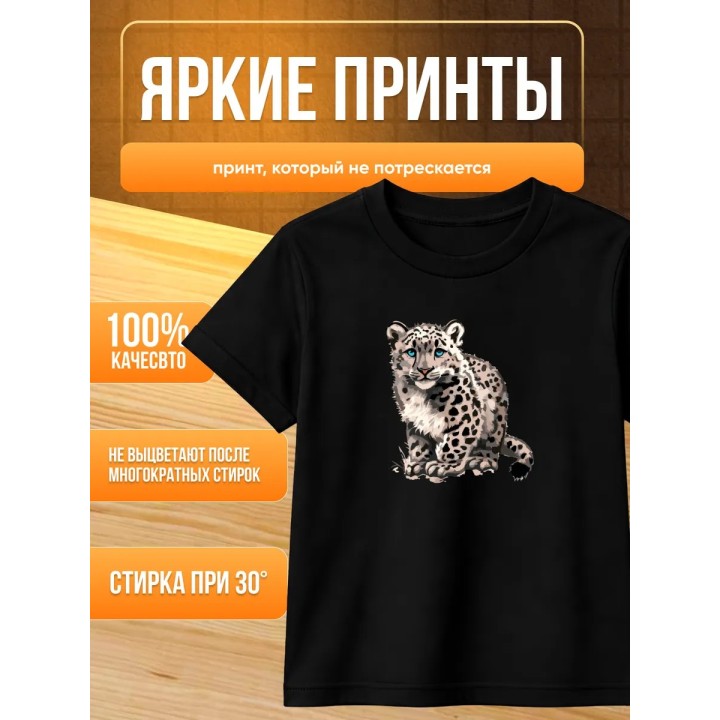 Купить снежный барс футболка ASDAMATOYS
