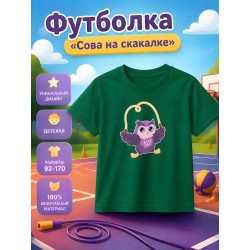 сова на скакалке футболка