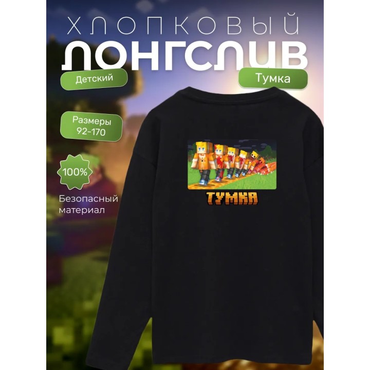 Купить тумка лонгслив minectaft 3 ASDAMATOYS