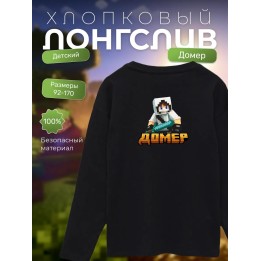 Купить домер minecraft мерч лонгслив ASDAMATOYS