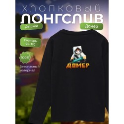 домер minecraft мерч лонгслив