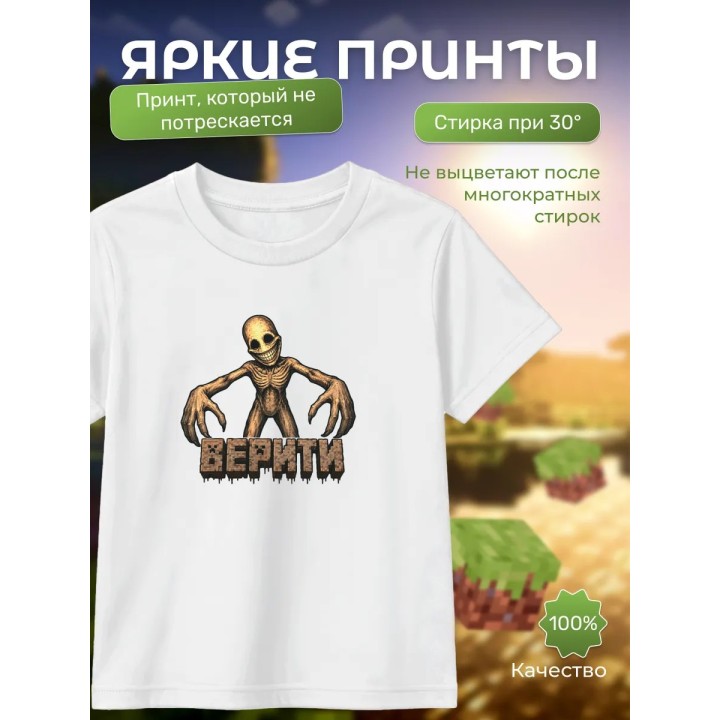 Купить verity верити minecraft футболка детская ASDAMATOYS