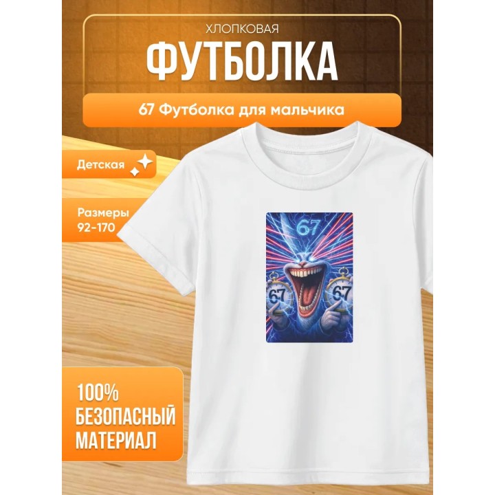 Купить 67 футболка для мальчика ASDAMATOYS