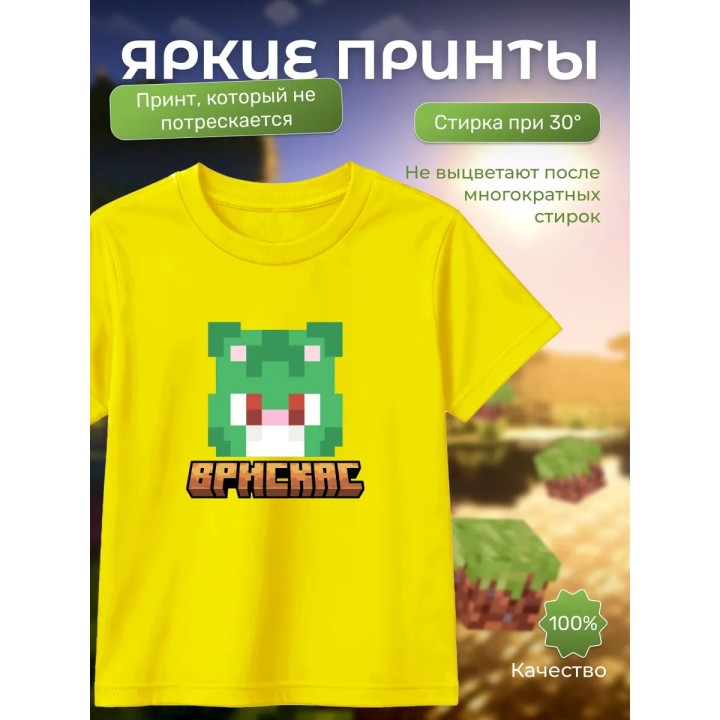Купить Мерч бискаса футболка minecraft 6 ASDAMATOYS
