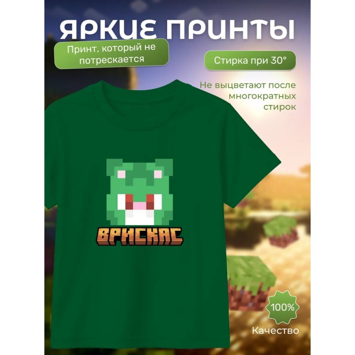 Купить Мерч бискаса футболка minecraft 6 ASDAMATOYS