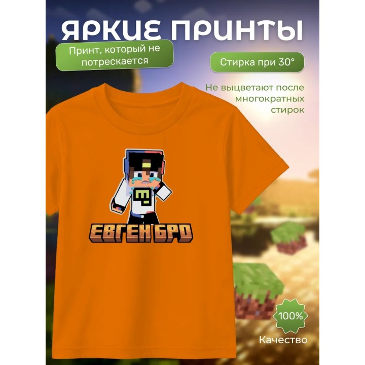 Купить евген бро minecraft футболка ASDAMATOYS