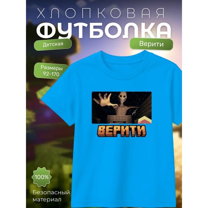 Купить верити minecraft футболка ASDAMATOYS