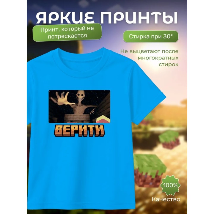 Купить верити minecraft футболка ASDAMATOYS