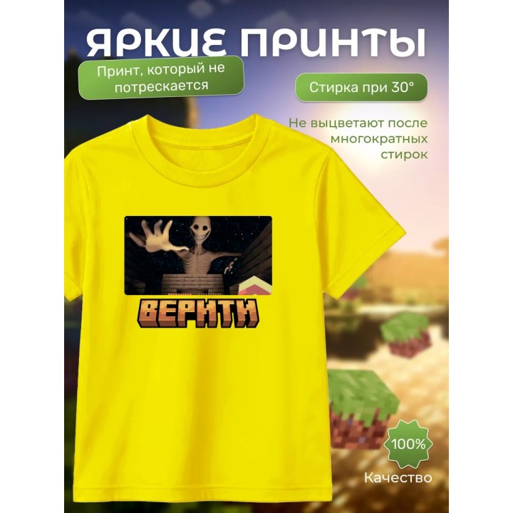 Купить верити minecraft футболка ASDAMATOYS