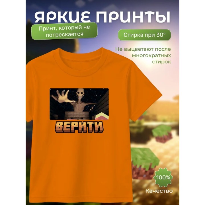 Купить верити minecraft футболка ASDAMATOYS