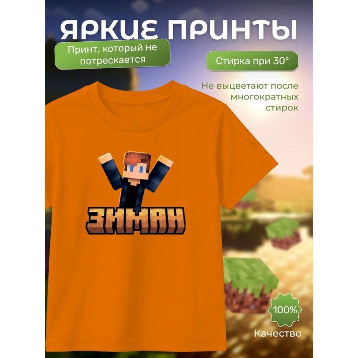Купить zeeman мерч minecraft футболка зиман ASDAMATOYS