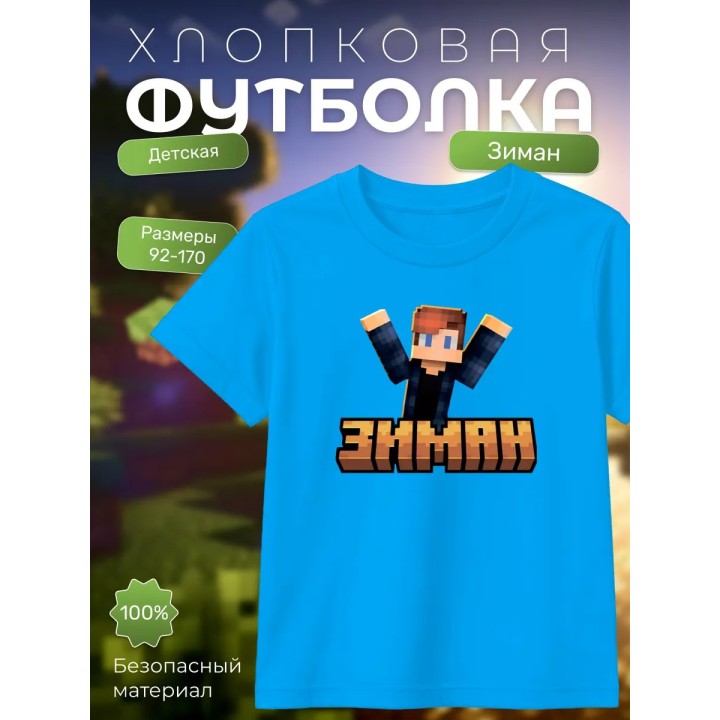 Купить zeeman мерч minecraft футболка зиман ASDAMATOYS