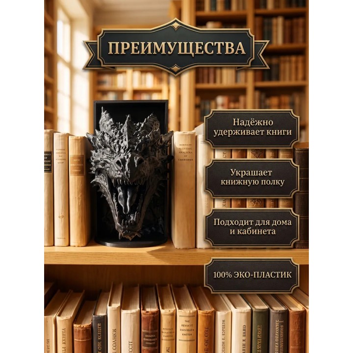 Купить разделитель книг книжный уголок дракон ASDAMATOYS