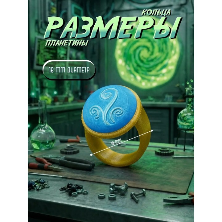 Купить Рик и Морти кольца Планетины ASDAMATOYS