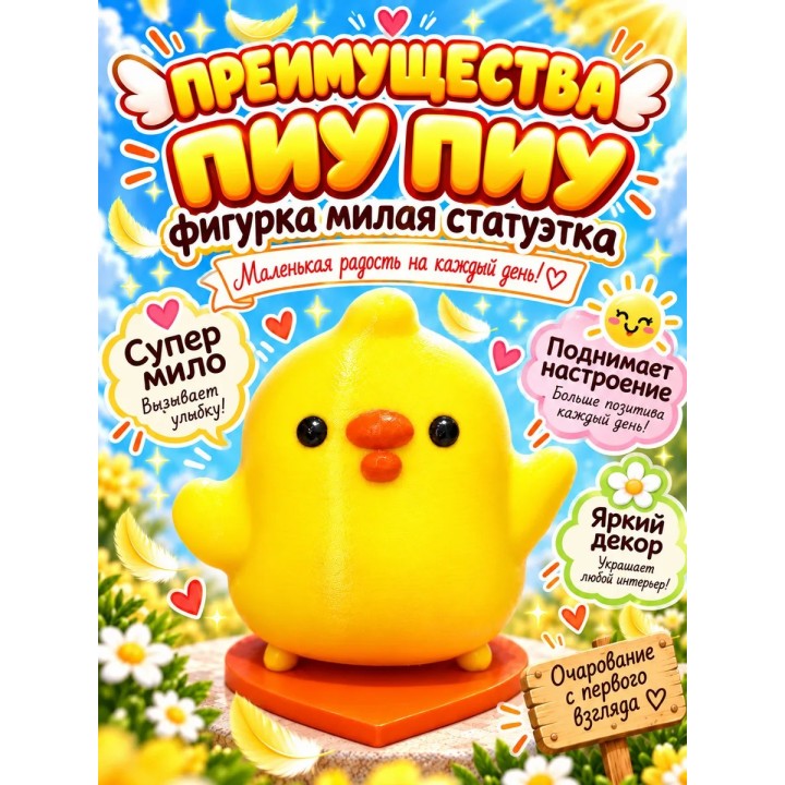 Купить Пиу Пиу фигурка милая статуетка ASDAMATOYS