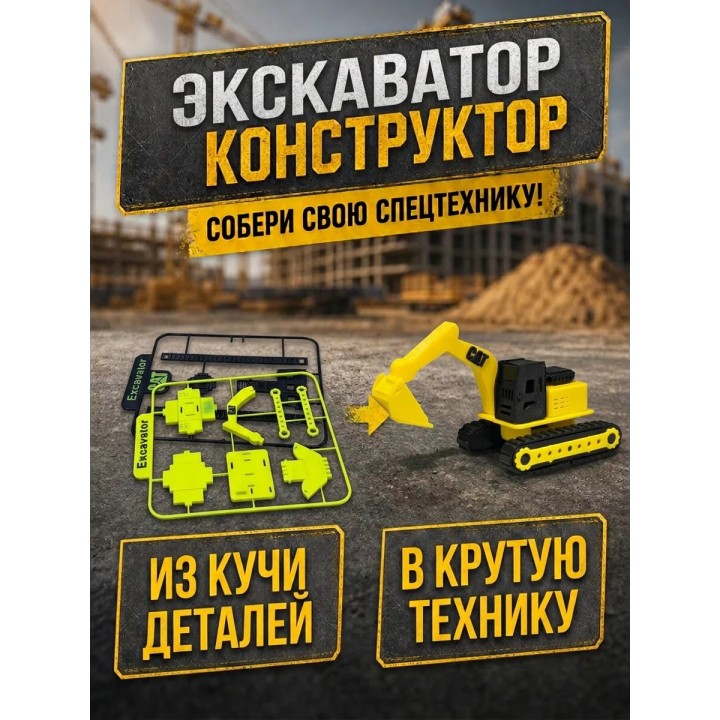 Купить Экскаватор конструктор ASDAMATOYS
