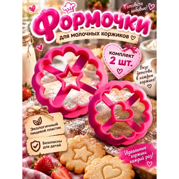 Купить форма для коржиков молочных ASDAMATOYS