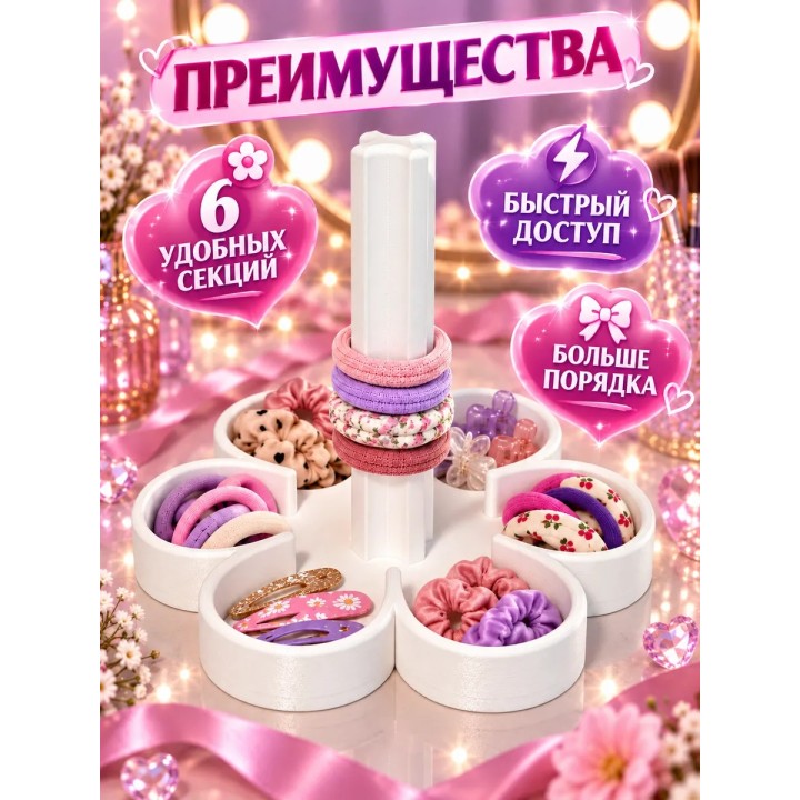 Купить органайзер для резинок и заколок ASDAMATOYS