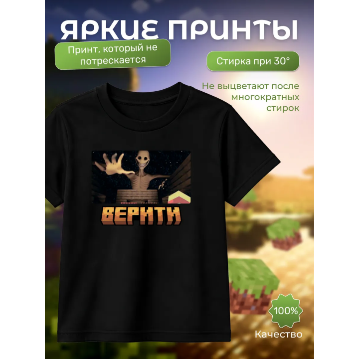 верити minecraft футболка