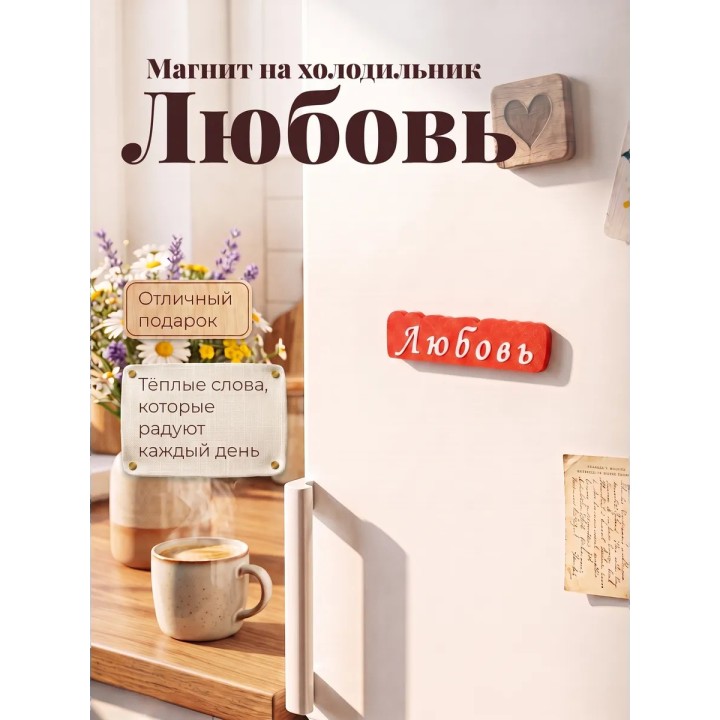 Купить магнит любовь на холодильник ASDAMATOYS