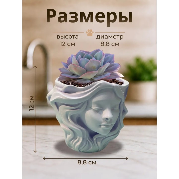 Купить Ваза в виде головы девушки ASDAMATOYS