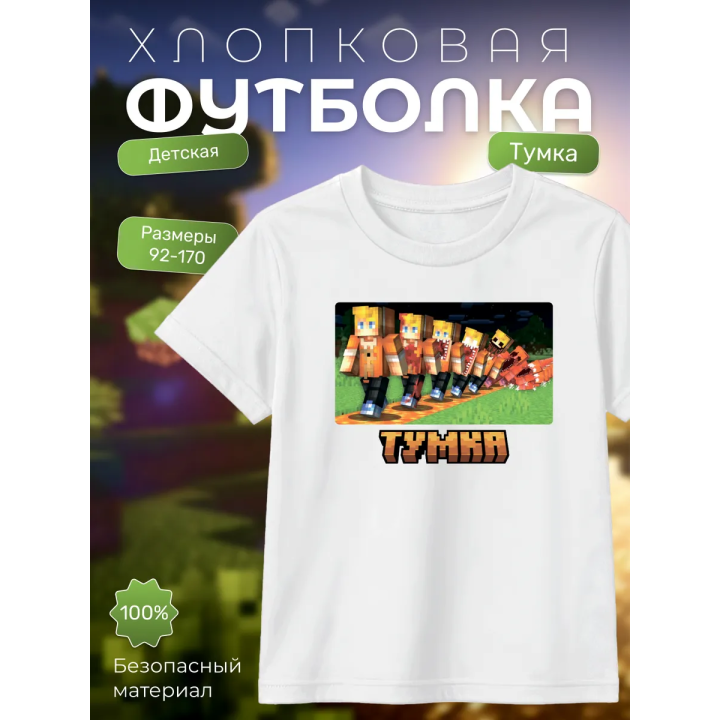 тумка футболка minectaft 3